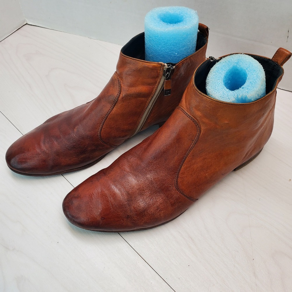Alberto Fermani Leather Ankle Boots Italian Luxury Sz 41 Indie Sleaze Minimalist